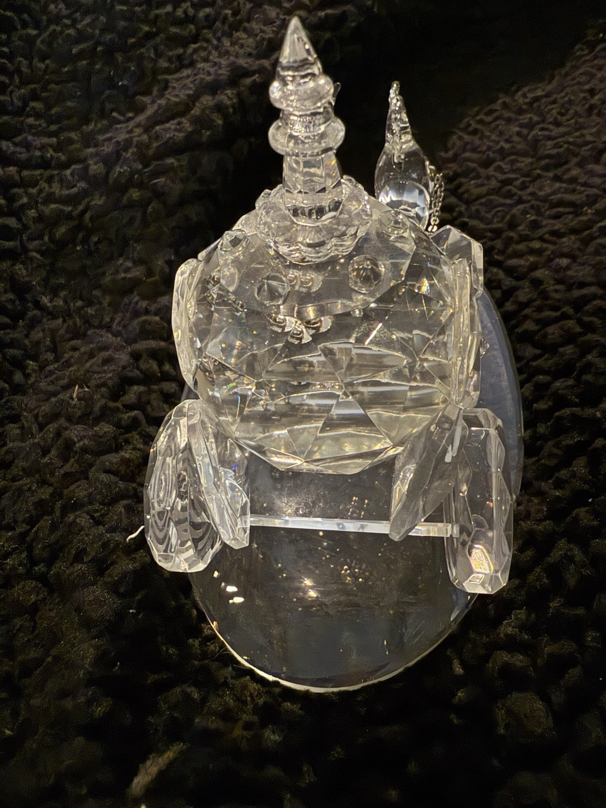 Godinger Handmade Shannon Crystal Coach Horse & Carriage Sculpture DAMAGED