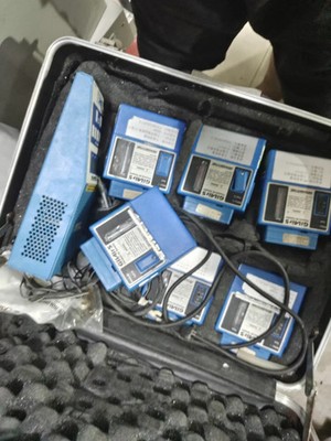 SENSIDYNE BMS-II Battery Maintenance Systems plus 4 GilAir-5 air sampling pumps
