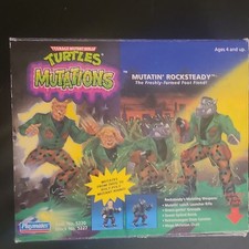 Playmates Toys TMNT Mutations Mutatin' Rocksteady Figure w  Accessories