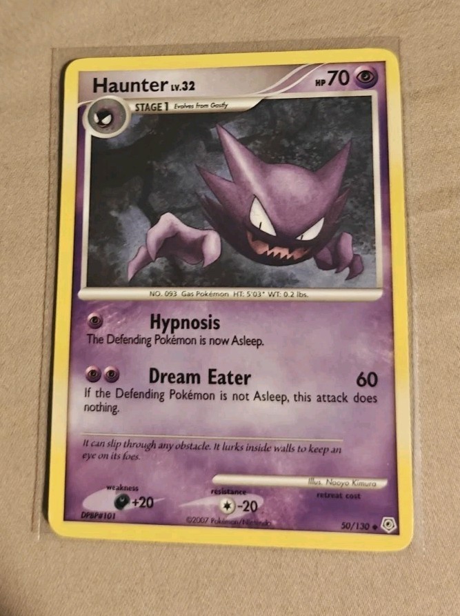 Pokemon TCG Haunter 50/130 Diamond and Pearl Regular NM/Mint Card