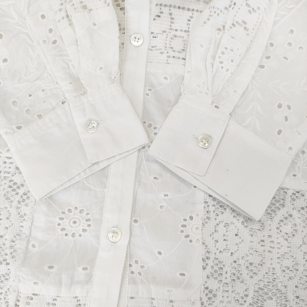 JOURNAL STANDARD relume Patchwork lace shirt Long… - image 5