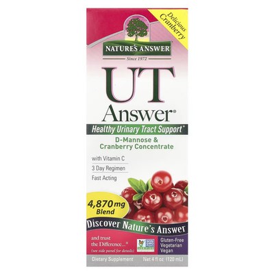 Nature's Answer D-Mannose Cranberry 120 ml (4 fl oz) Urinary Health