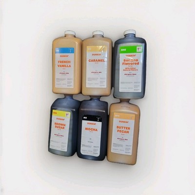 Any 3 Dunkin Swirl + 1 Free Sugar Cane CARAMEL MOCHA FRENCH BUTTER PECAN BROWN 