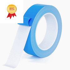 Double Sided Tape 1inch x 66Feet Thermal Heavy x 66 Feet, Blue 