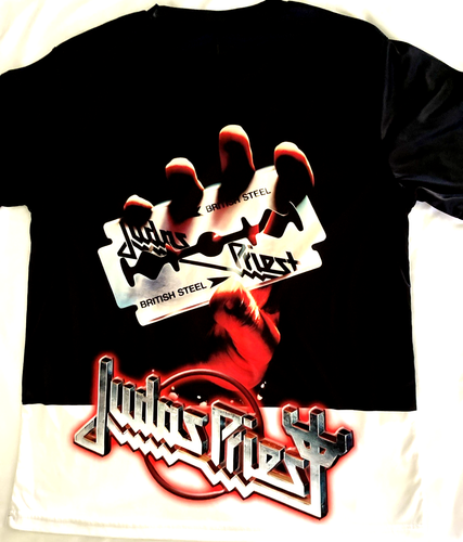 Camicia Uomo Judas Priest - Copertina Album Acciaio Britannico Grande - Foto 3 di 3