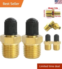 Brass 1/4'' NPT Tank Valve Set - 2PC Leak Prevention for Air Compressors