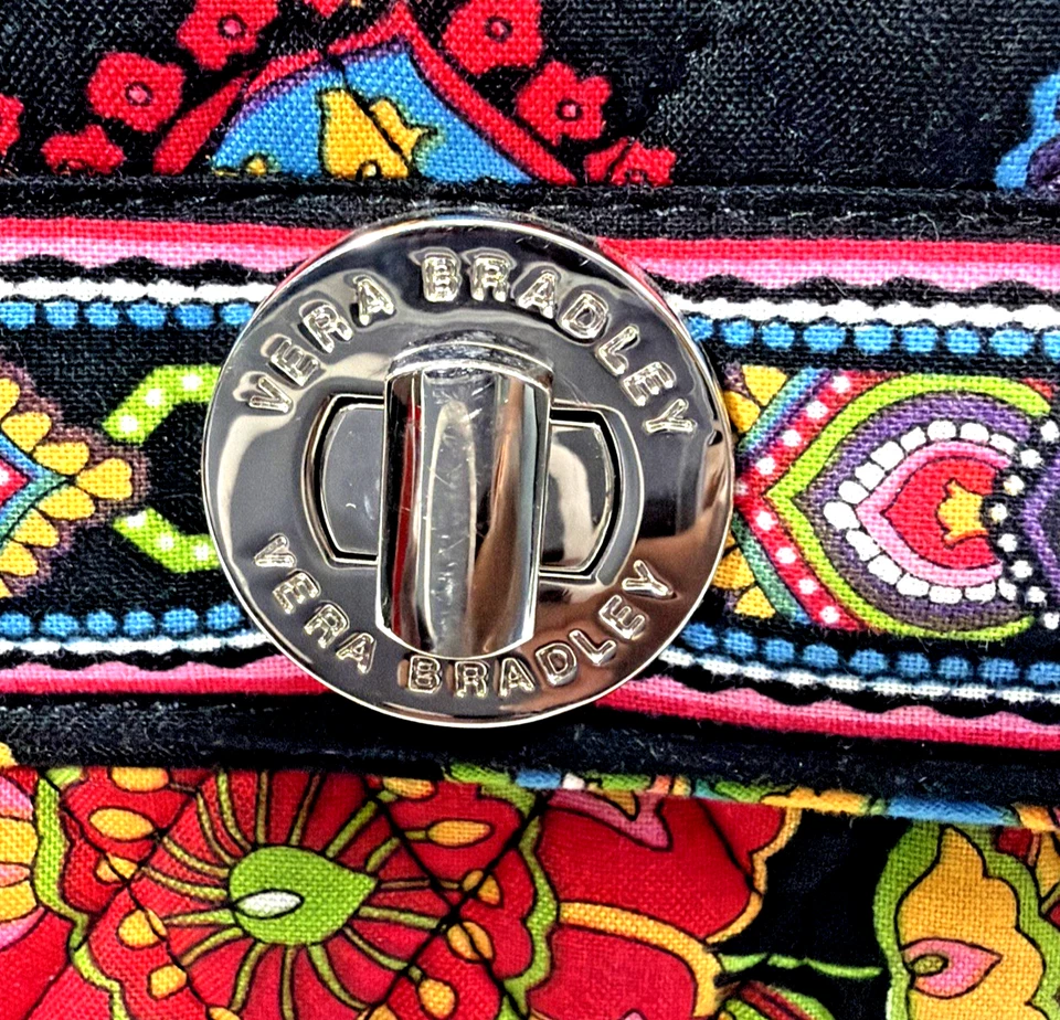 Vera Bradley выстеганная цветочный чехол наплечная сумка пейсли хипстер сумочка превратить Lok - Изображение 3 из 4