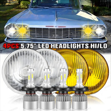 For Ford Galaxie 500 1962-74 5.75 5-34 Led Headlights Hilo Beam Halo Drl 4pcs For Ford Galaxie 500 1962-74 5.75 5-34 Led Headlights Hilo Beam Halo Drl 4pcs