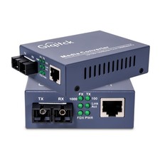 A Pair Ethernet Media Converter, 1.25G Single-Mode Dual SC Fiber Gigabit Medi...