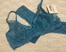 La Perla Malizia Sirena 32D XS Sheer Bra Thon...