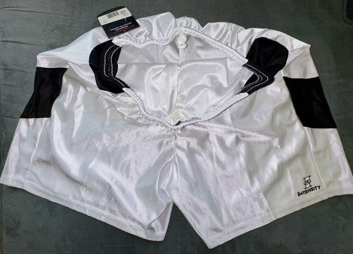 Dazzle Basketball Shorts, Silky, Shiny, Soft, White and Black