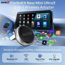 Carlinkit Mini Ultra 3 Carplay & Android Auto Adapter Oem Wired To Wireless