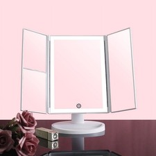LED Lighted Magnifying Tri-Fold Tabletop Make...