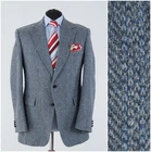 Mens Half Lined Tweed Jacket 42R US Size AUSTIN MANOR Wool Sport Coat Blazer
