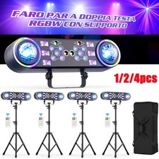 7-in-1 DJ Lights with Stand, Telbum Party Bar Light Mobile Stage Lighting w/Bag