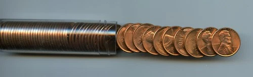 *1950-D Lincoln Cent Roll, Choice Uncirculated Full Red*