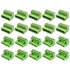 10-Set 5-Pin 5.08mm Pitch PCB Screw Terminal Block, Phoenix Plug Connector