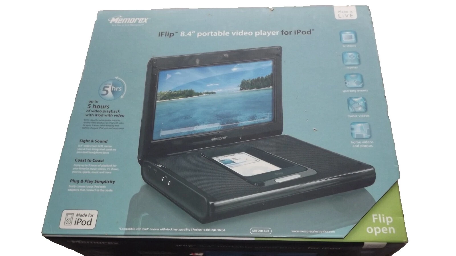 Altavoces con bases de audio Memorex para iPod Classic