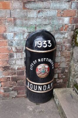 Foto 6x4 Old Boundary Marker in Nottingham Industrial Museum Lenton Abbe c2022
