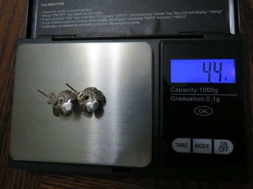 STERLING SILVER 925 & 14K YELLOW GOLD FLOWER EARRINGS ESPO JOSEPH ESPOSITO READ! - Picture 10 of 10
