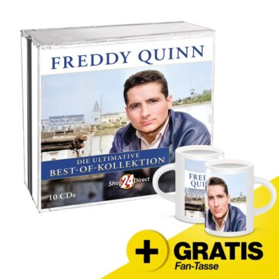 Freddy Quinn Die ultimative Best-Of-Kollektion - 10 CDs + GRATIS Fan-Tasse
