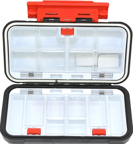 1x Fishing Lure Bait Tackle 2 Layer Storage Box Case Waterproof Compartments NEW - Picture 39 of 150