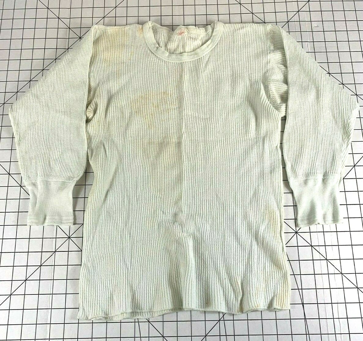 Vintage 50s 60s Distressed Trashed Worn Thermal Long John Under