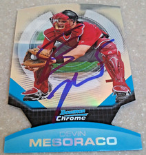 Devin Mesoraco - 2011 Bowman Chrome Die Cut Rookie Signed Autograph Auto Card #6