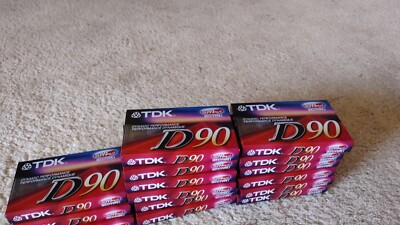 15 TDK Dynamic D90 Blank Cassette Tapes Low Noise Type 1 New Sealed You Get 15 