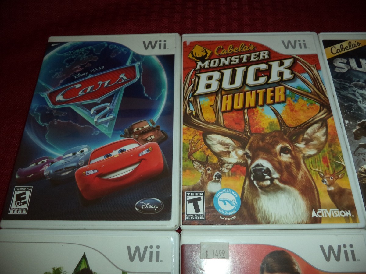 Wii Game lot of 10 Bakugan, The sims, Cabelas, Wii fit Etc. Lot #8