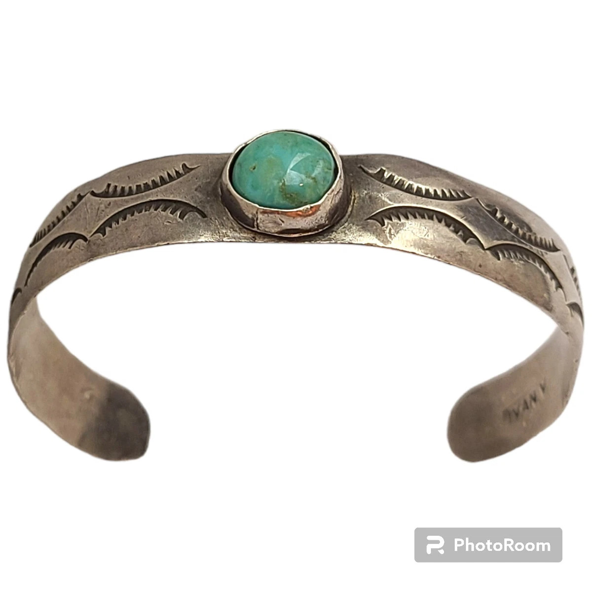 Authentic Dry Creek Navajo Ivan Howard Turquoise Silver Cuff Bracelet