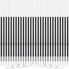 100 Pieces Ink Pen Refills Replaceable Ballpoint Pen Black Ink Refills