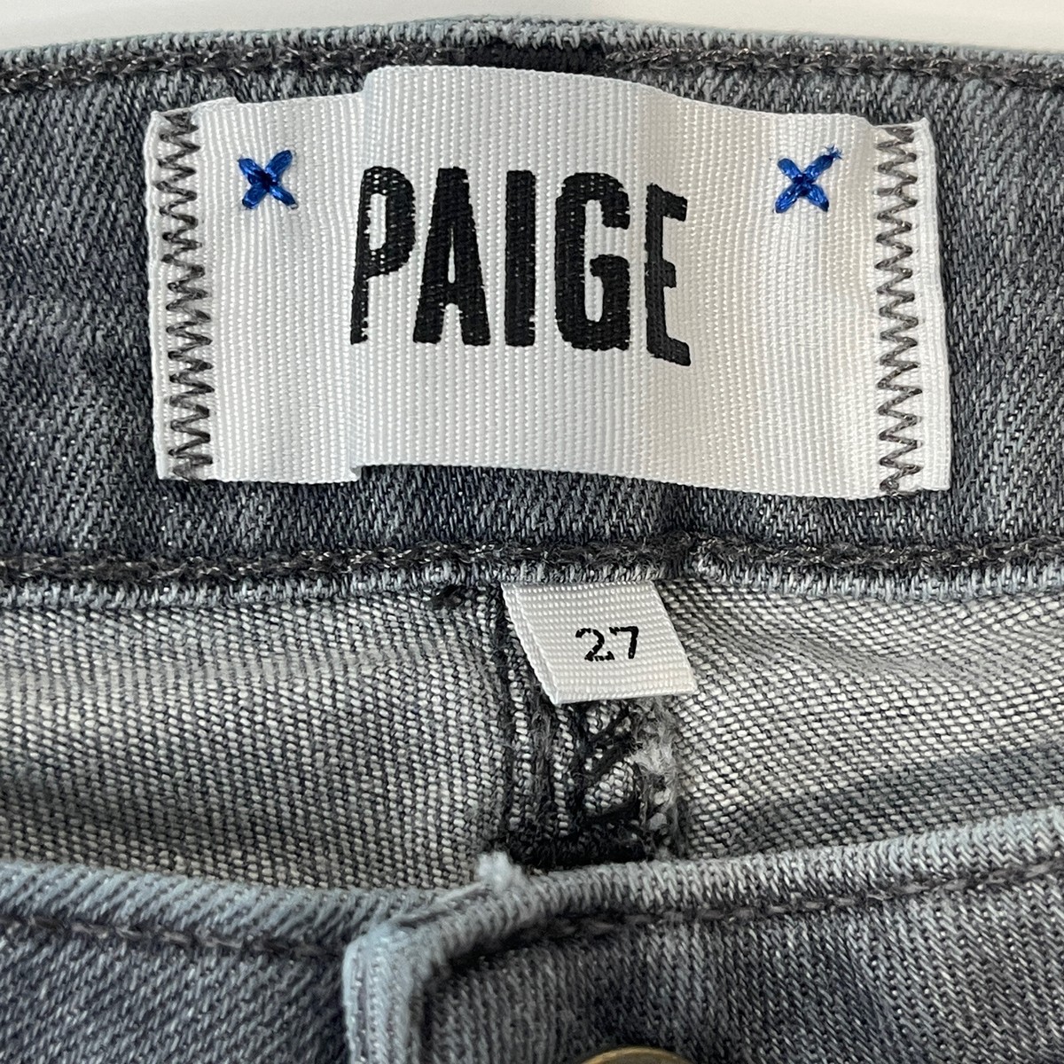 PAIGE Verdugo Ankle Skinny Jean グレー NWT PAIGE Sz 27 VERDUGO ANKLE SKINNY STRETCH JEANS STERLING