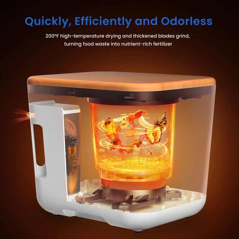 Electric Kitchen Composter for Indoor 3L Smart Countertop Composter Food Recycle - Image 4 of 4