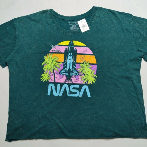 Palm Trees Green Dye T-Shirt 