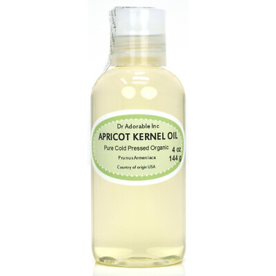 4 Oz Premium 100% Pure Organic Cold Pressed Natural Apricot Kernel Oil 