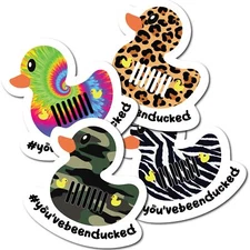 Magnet Me Up You've Been Ducked Cute Vehicle Duck Magnets, Ducking Game, 4 Pack