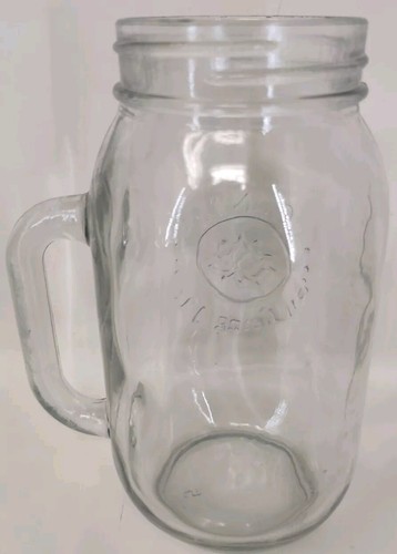 24 Unzen Country Trinkglas Einmachglas mit Griff Stern Klarglas Groß - Bild 5 von 8