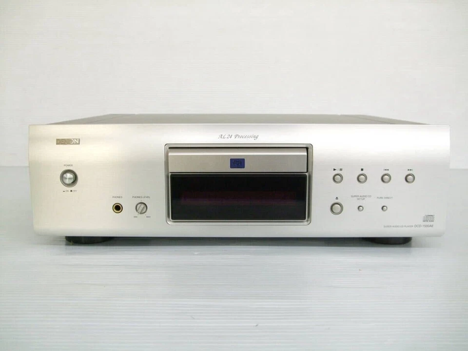 Reproductor SACD DENON DCD-1500AE SP AC100V plateado funcionando usado Foto 2 de 4