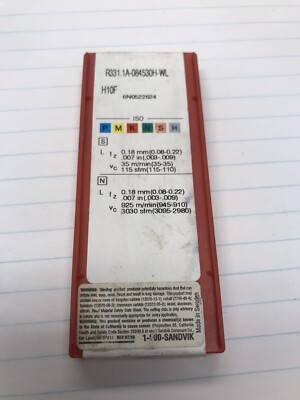 10 pcs.  R331.1A-084530H-WL H10F SANDVIK INSERT (loc C8)