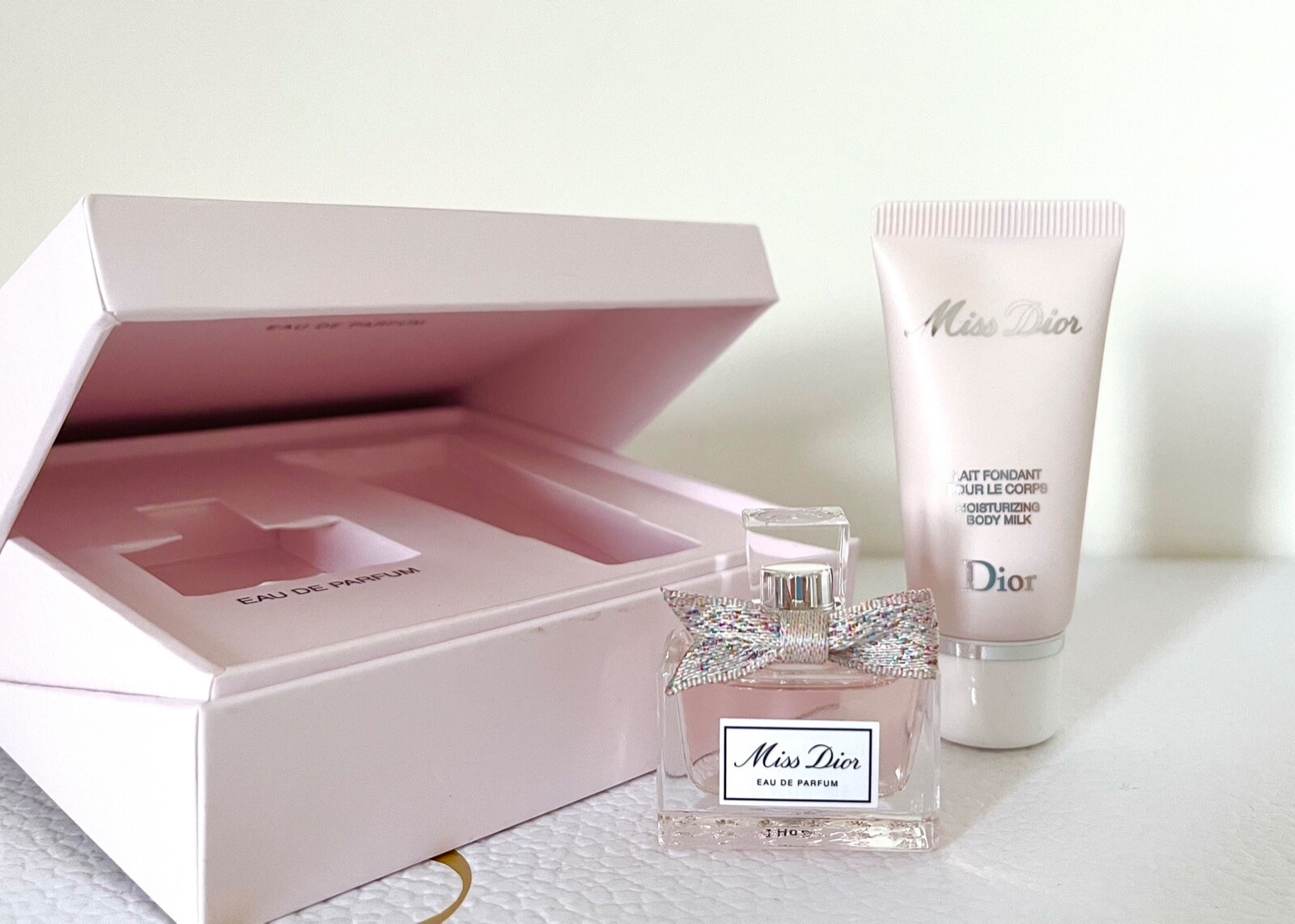 Dior Miss Dior Edp Perfume 5Ml & Body Milk 20Ml Miniature Set Gift Box |  Ebay