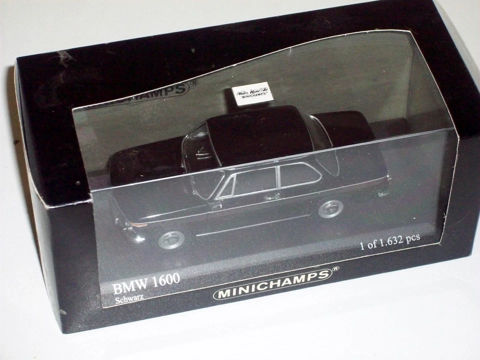 MINICHAMPS 1/43 BMW 1600/2 1966 black 430022108 Limited 1 of 1632 pcs Rare NLA! - Photo 4/4