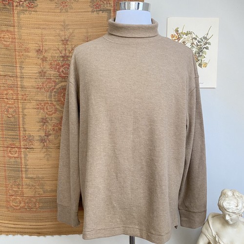 NWT Banana Republic Organic Cotton Turtleneck Sweater Tan Sz L | eBay