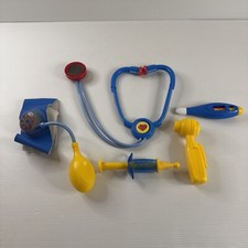 Vintage Fisher Price Medical Dr Kit Pretend Play Doctor Nurse 5 Pieces