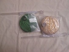 Lot 2 Wicked Movie Elphaba  Madame Morrible Plastic 3 Piece 11.5" Doll Stands