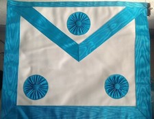 Tablier  Maître rite Français franc maçonnerie masonic apron.