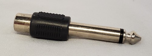 RCA to 1/4" TS Adapters Black Yellow Brown White A/V Audio Instrument Cable Part - Picture 3 of 33