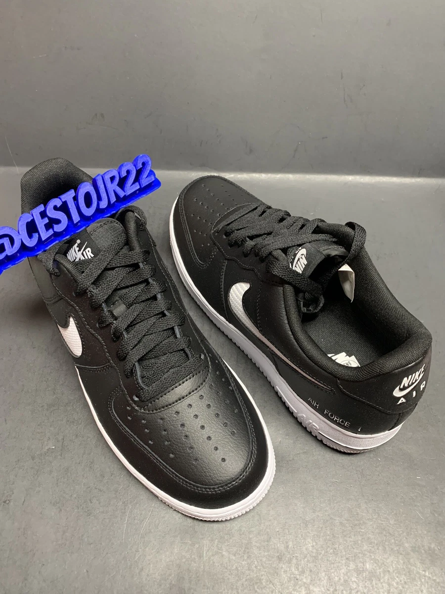 NIKE AIR FORCE 1 LOW 07 LV8 CUT OUT SWOOSH [CZ7377 001] AF1 BLACK