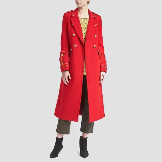 Olivia palermo red coat sale
