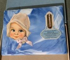 Vintage 1937 Baby Record Memory with Thermometer Brock Prescription Pharmacy